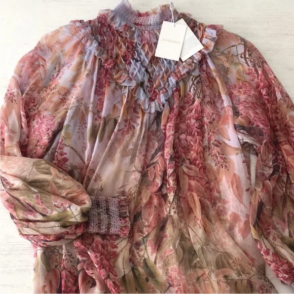 ZIMMERMANN Botanica Smocked Yoke Blouse - Picture 10 of 15
